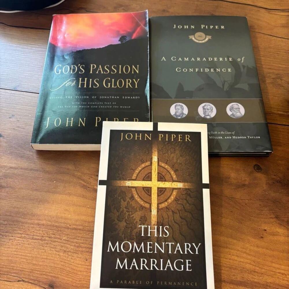 John Piper Book Bundle (Set of 3) - Marriage, Christian Living & Biographies